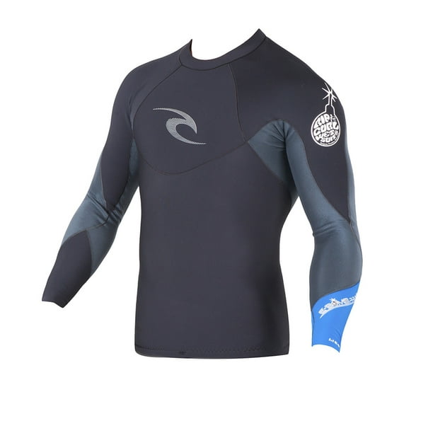 RIP CURL Black E-Bomb Pro Short Sleeve Jacket Wetsuit Neoprene 1mm Men’s Sz S